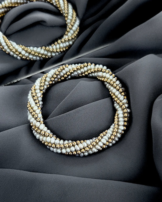 Rita Pearl & Gold Bracelet