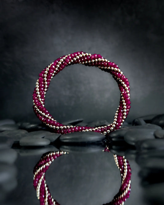 Rita Ruby & Gold Bracelet