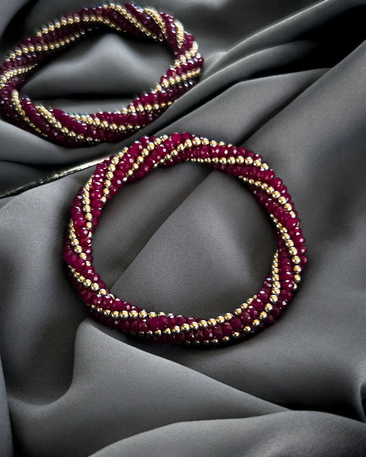 Rita Ruby & Gold Bracelet