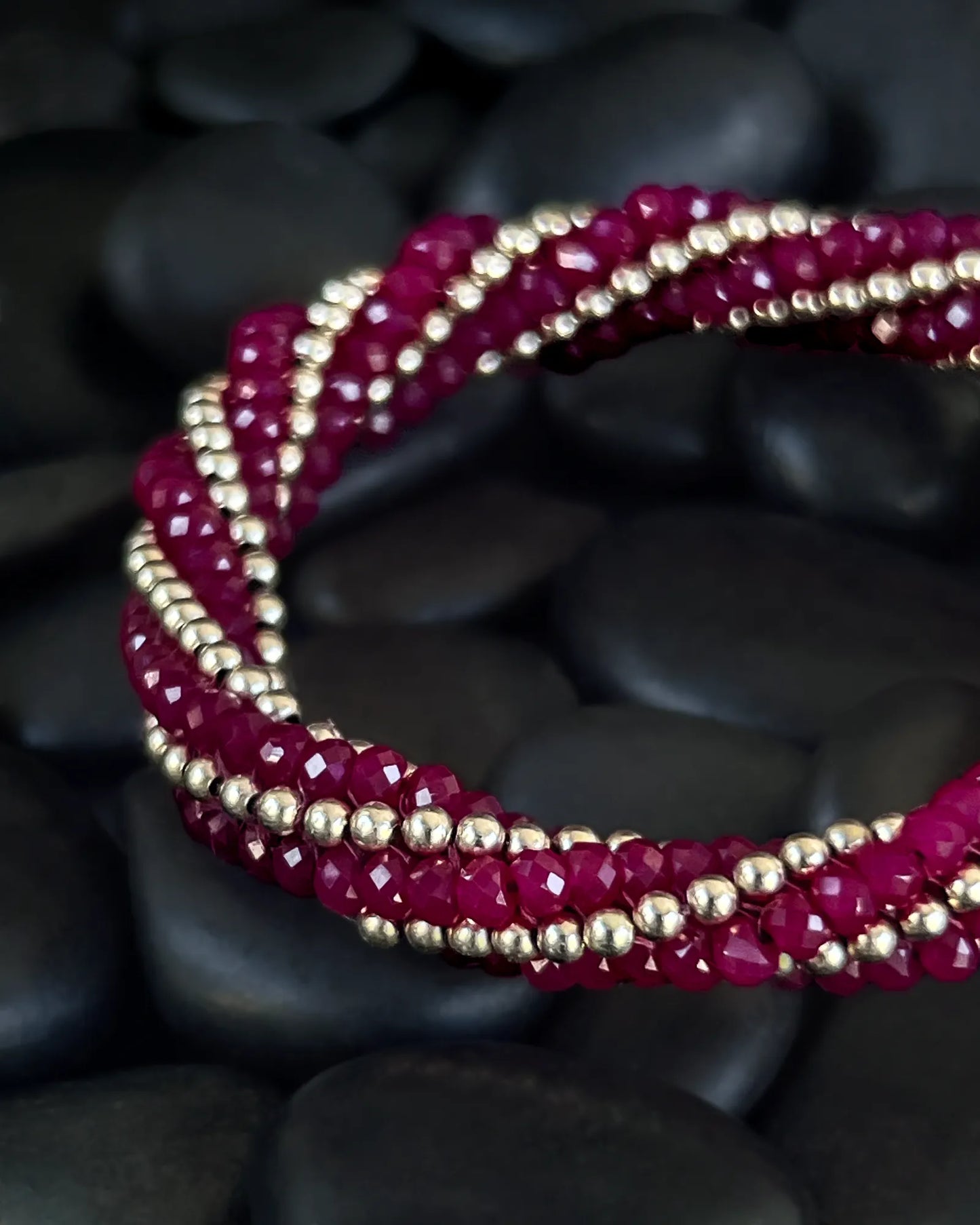 Rita Ruby & Gold Bracelet