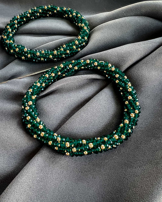 Sophia Green Agate & Gold Bracelet