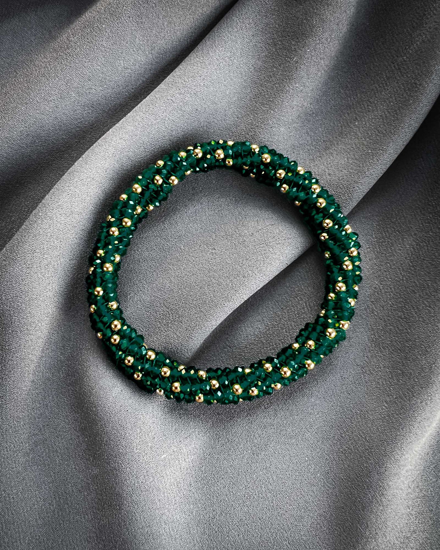 Sophia Green Agate & Gold Bracelet
