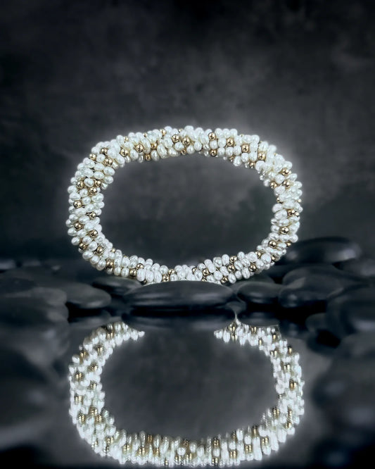Sophia Pearl & Gold Bracelet