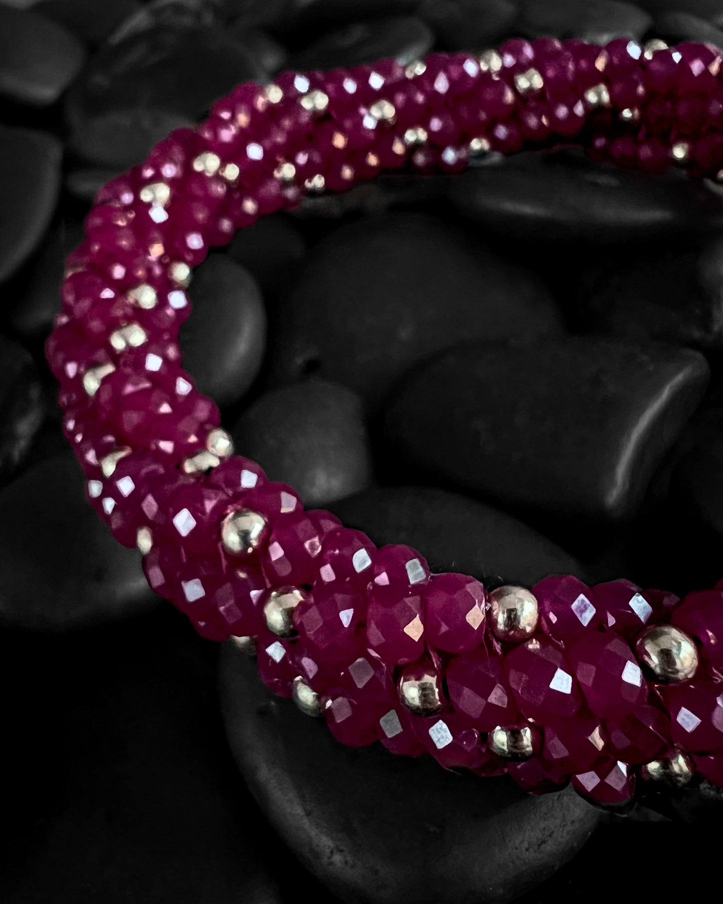 Sophia Ruby & Gold Bracelet